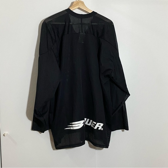 Bauer men’s black mesh wolf hockey jersey size M sporty blokecore animal  print - Picture 3 of 6